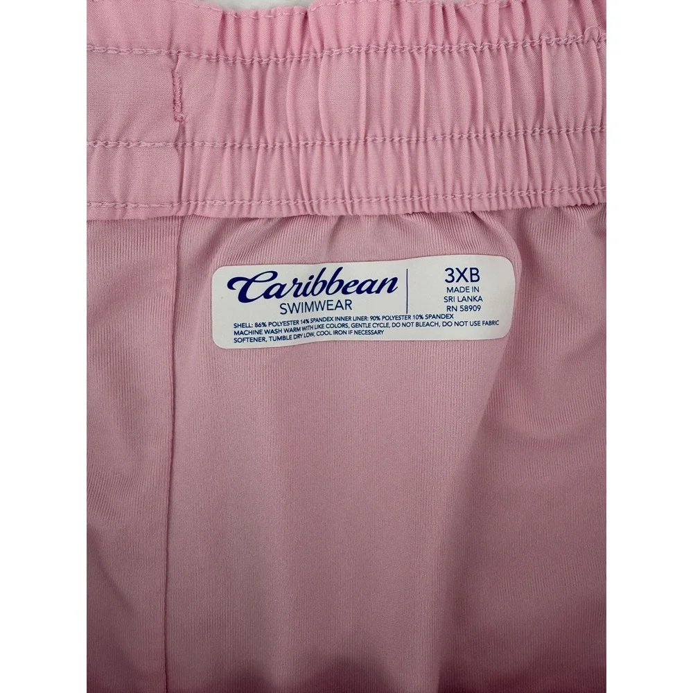 Caribbean Swim Shorts Mens 3XL B Pink Teal Ombre Gradient Trunks Beach Neon 6